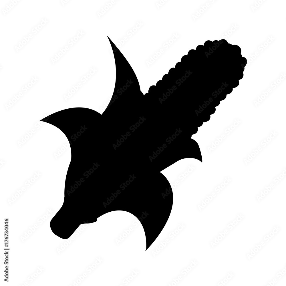 Corn icon. Simple style. Vector Illustration for Thanksgiving Day Corn icon. Simple style. Vector Illustration for Thanksgiving Day