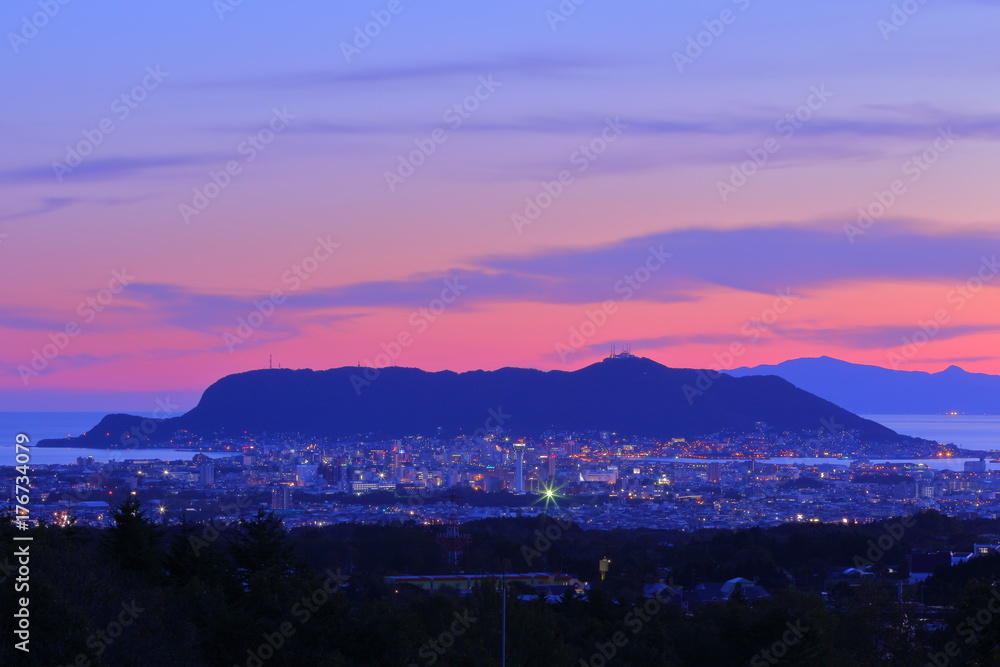 Obraz premium Hakodate night view