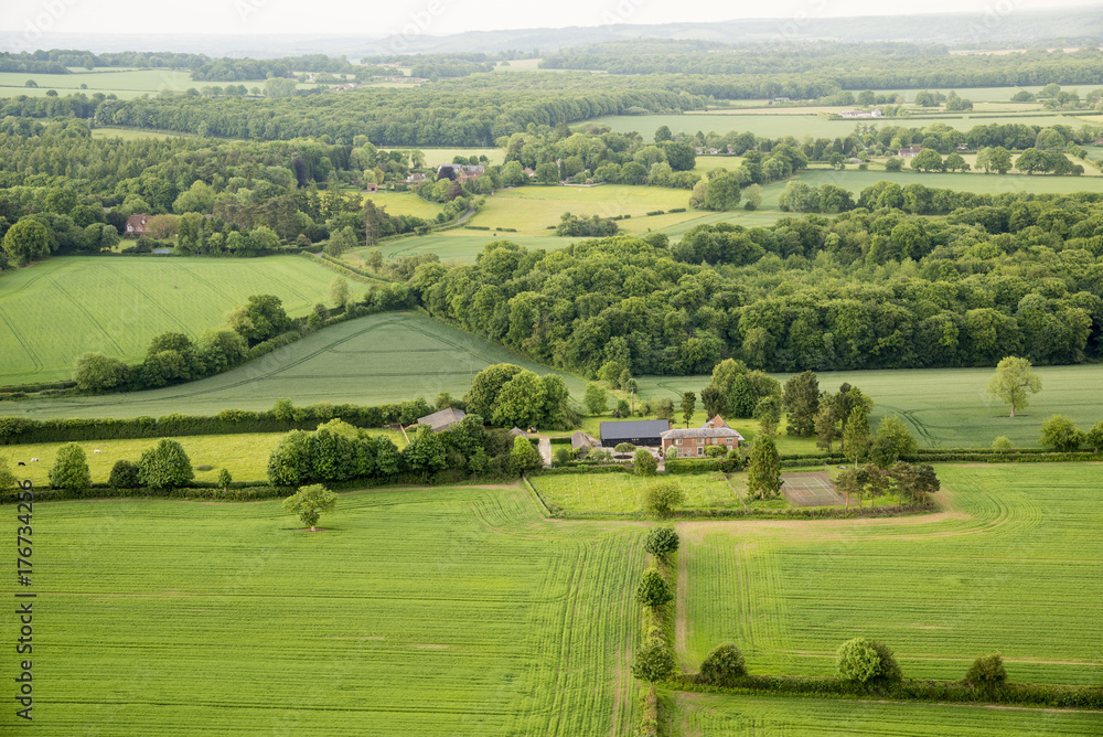 Aerial view of Buckinghamshire Landscape Aerial view of Buckinghamshire Landscape