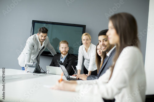 Business team working toget...