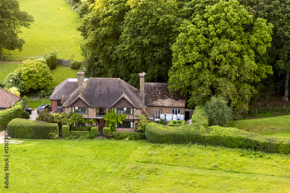 Obraz premium Aerial view of Buckinghamshire Landscape