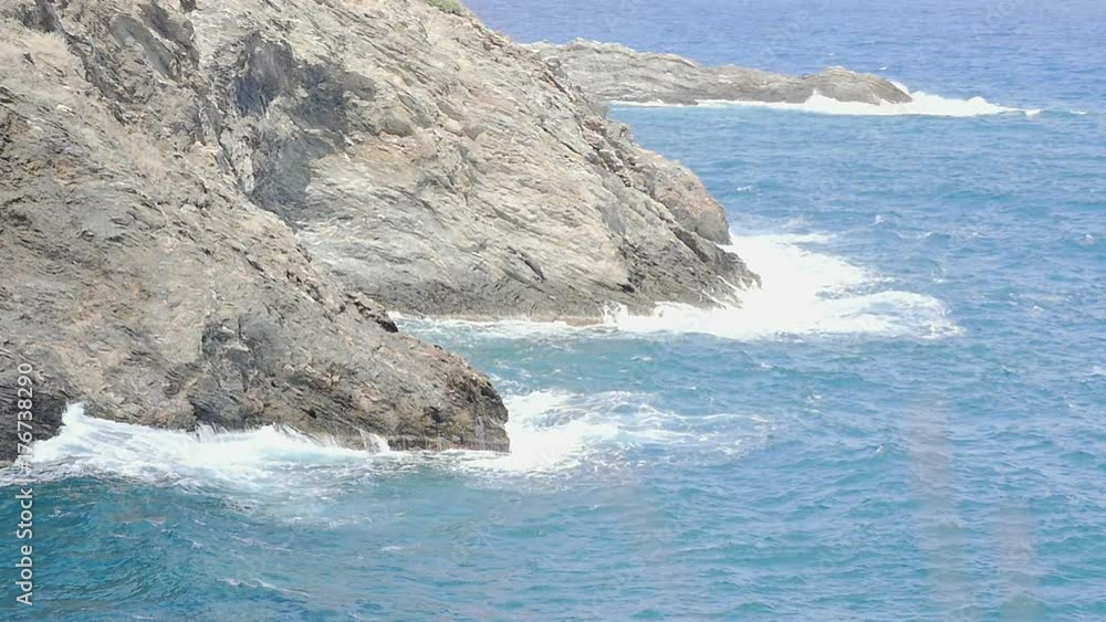 High Waves in Ocean. Giant Blue Ocean Waves High Waves in Ocean. Giant Blue Ocean Waves