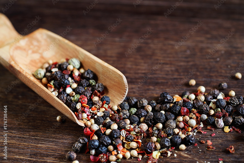 Mixture of peppers for cooking