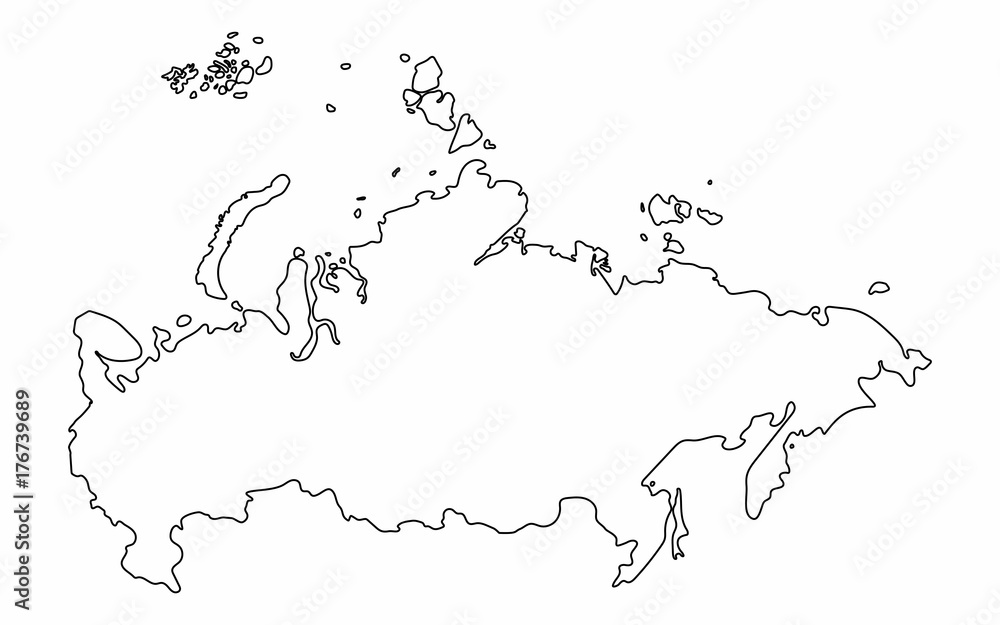 Ícone Do Mapa Da Rússia. Conceito De Cartografia De Negócios, Pictograma Da Federação  Russa. Ilustração Do Vetor No Fundo Branco. Ilustraciones svg, vectoriales,  clip art vectorizado libre de derechos. Image 83923213