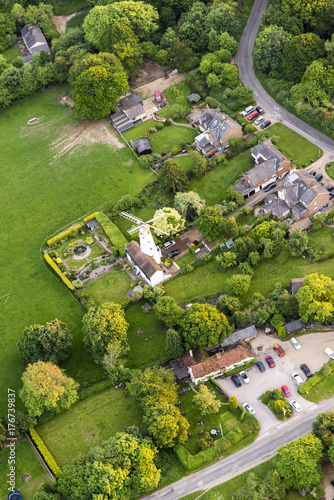 Aerial view of Buckinghamshire Landscape