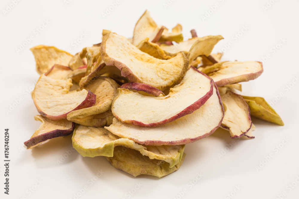 heap of dried apple slices heap of dried apple slices