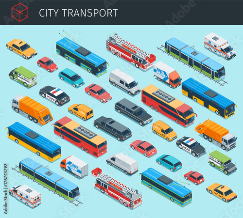 Isometric city transport
