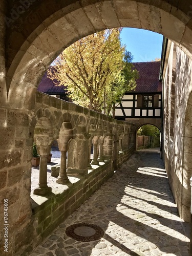 Romantischer Kreuzgang in Feuchtwangen (Bayern) photo