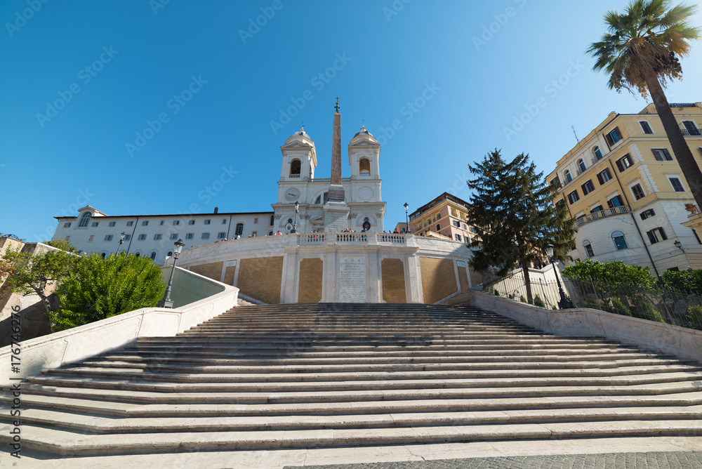World famous Spanish steps in Rome