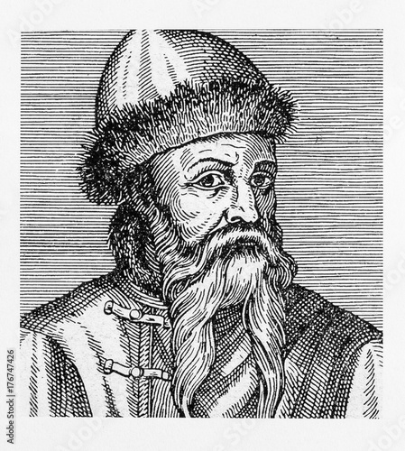фотографія Portrait of Johannes Gutenberg