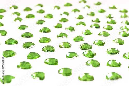 Rhinestone rhinestones photo on isolated white studio background