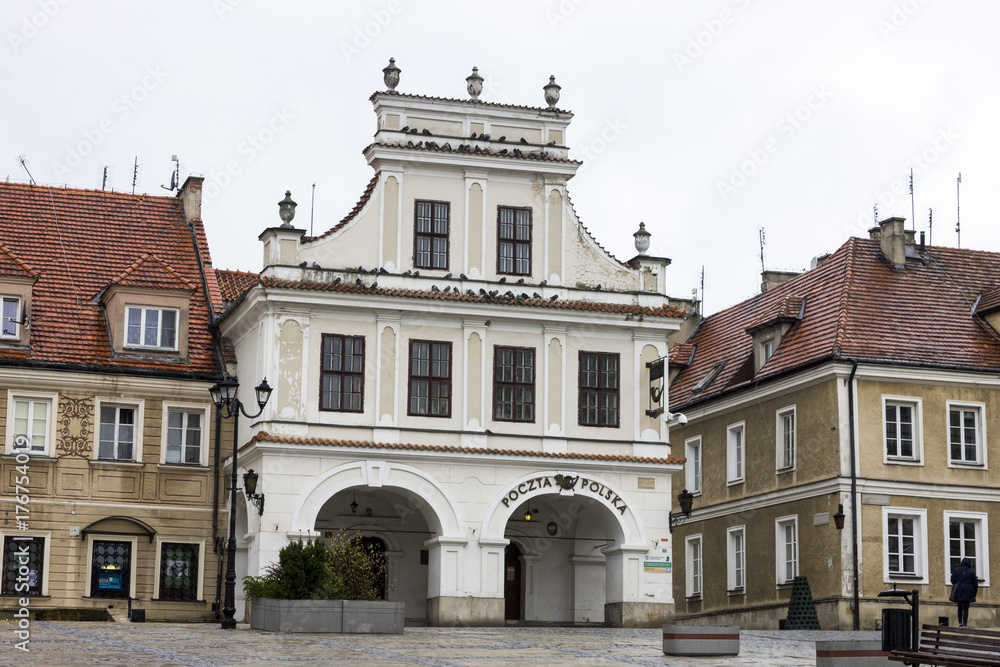 The main post office in Sandomierz, Poland