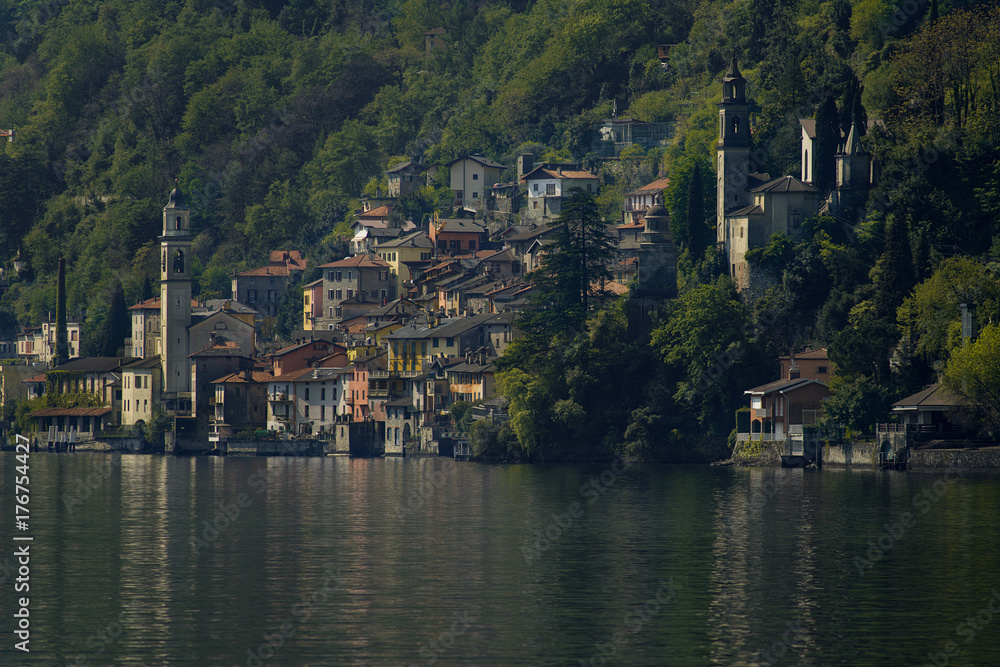 ,Lake Como, Brienno, a small town on the left side of the Lake