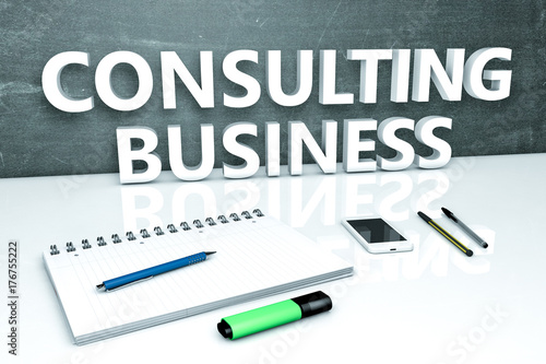 Consulting Business text concept