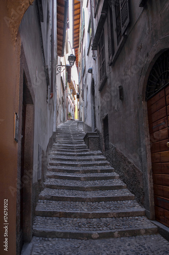  Bellagio  a narrow alley.