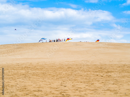 Fényképezés Para gliding at Jockey's Ridge State Park