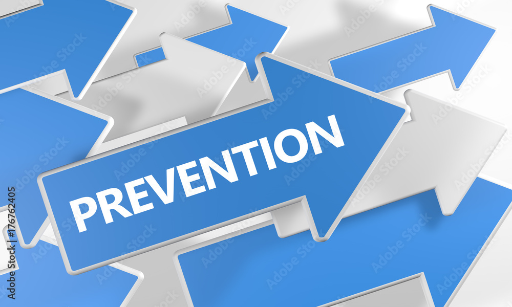 Prevention text concept Prevention text concept