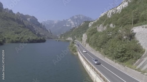 Bosnia Drone Over Highway