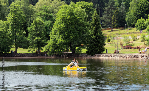 Pedal boat - Titisee Mountain lake - South Germany