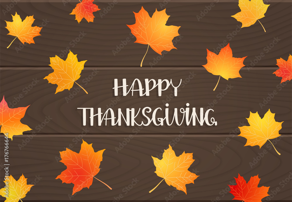 Happy thanksgiving background. Vector illustration