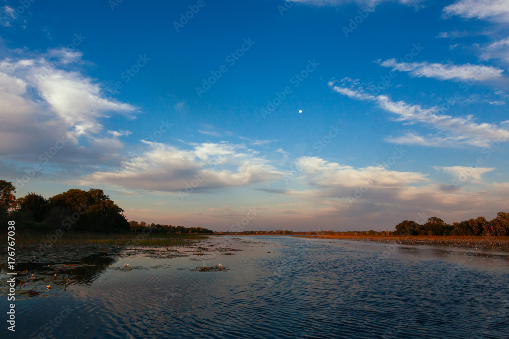Okavango river, Okanvango delta,  Botswana