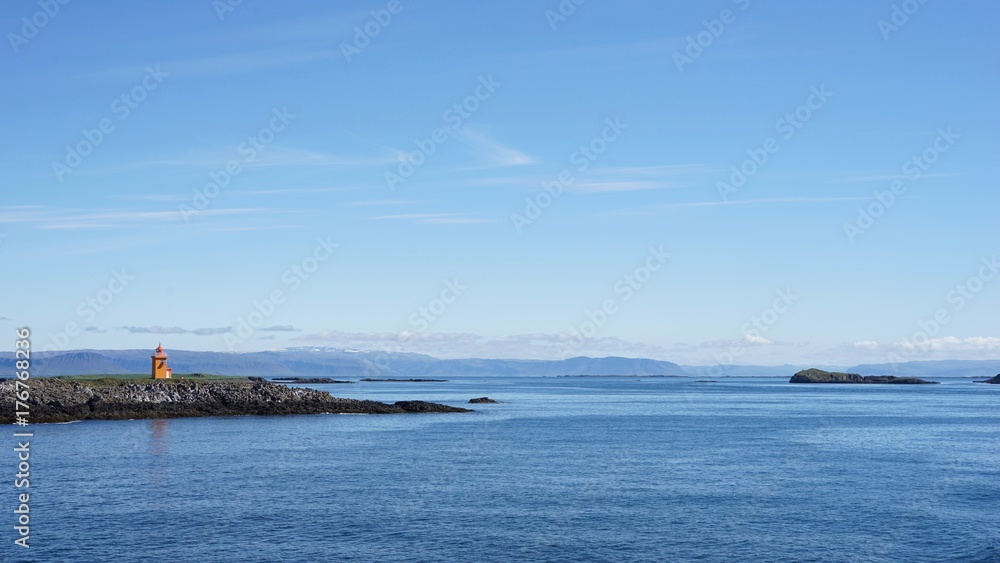 Fähre über den Breidafjördur zu den Westfjorden / Landschaft West-Island