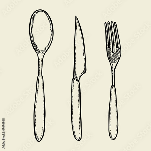 Vector illustration gravure