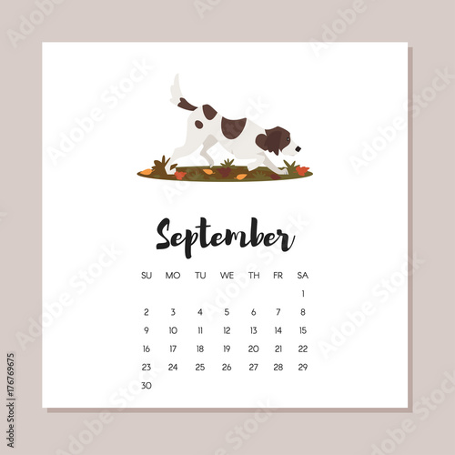 september 2018 dog year calendar