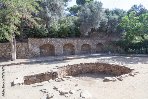 Ancient baptismal basin in the suburbs of Ephesus, Natural Park of the Virgin Ma Fototapeta