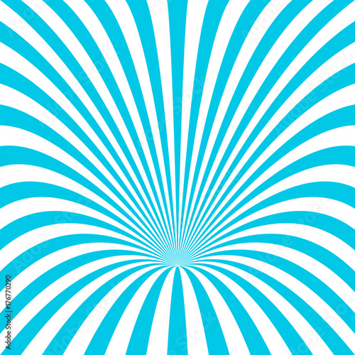 Abstract hole background - vector graphic design from curved ray stripes