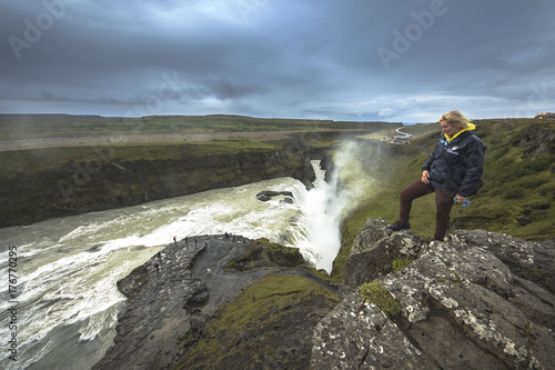 Famous Godafoss is one of the most beautiful waterfalls on the Iceland. It is located on the north of the island.