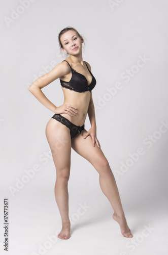 Sexy girl in underwear . © lik13vvs