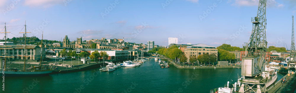 Panorama of Bristol Harbour