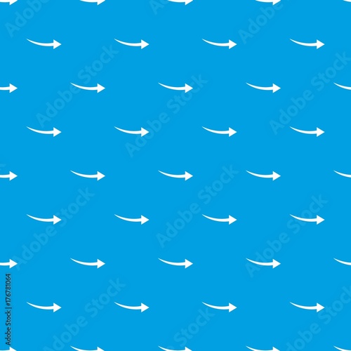Curve arrow pattern seamless blue