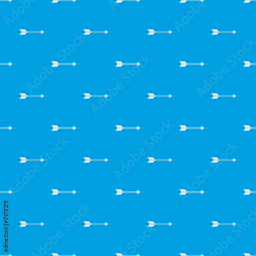 Long arrow pattern seamless blue © ylivdesign