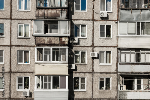 Old, poor, cheap housing.