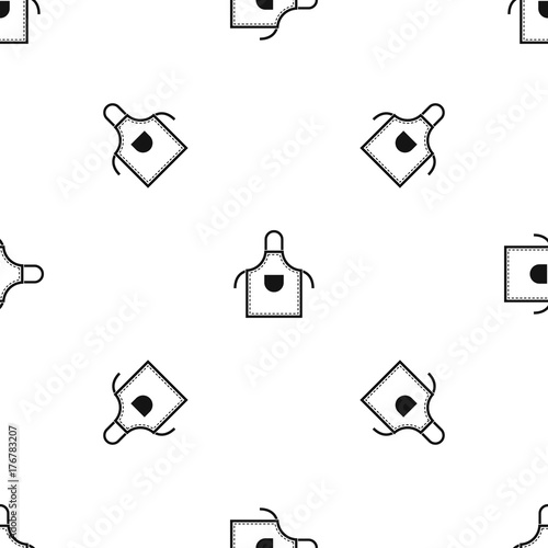 Welding apron pattern seamless black