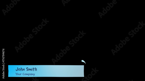Lower Third Water Splash