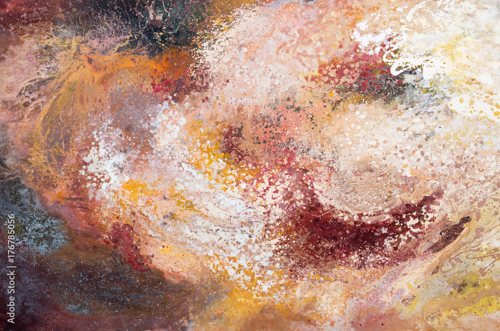 Naklejka premium Painted canvas as background. Art is painted by photographer.