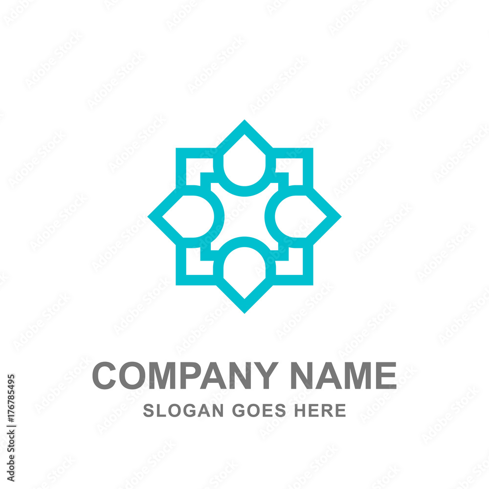 Abstract Geometric Islamic Ornament Logo Vector Abstract Geometric Islamic Ornament Logo Vector
