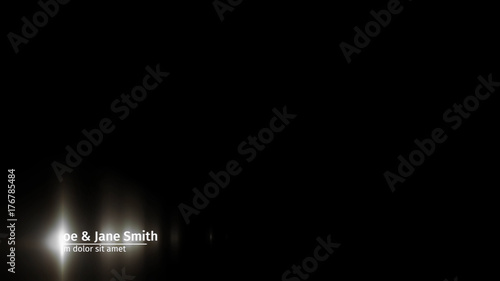 Light Flare Lower Third 02