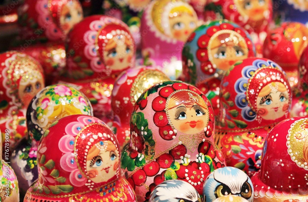 Russian Babushka doll at market