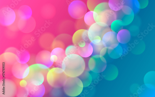 Abstract blots background. Vector illustration of abstract colorful bokeh blots background.
