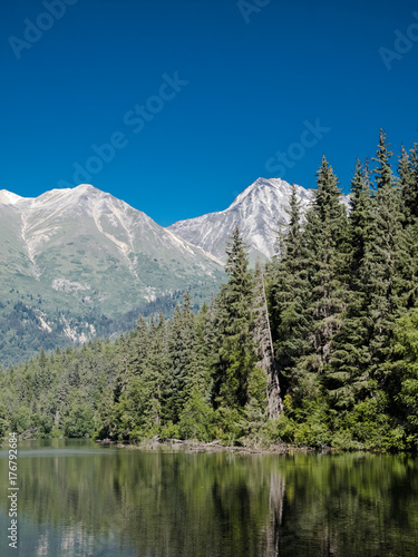 Snowcapped Mountains at Mosquito Lake