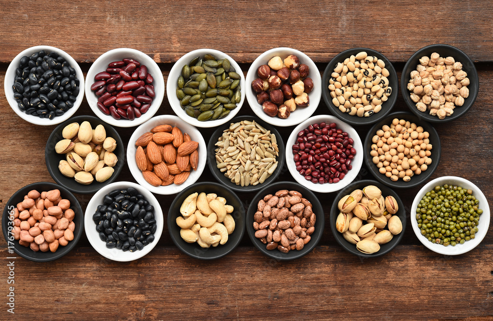 collection of different legumes for background collection of different legumes for background