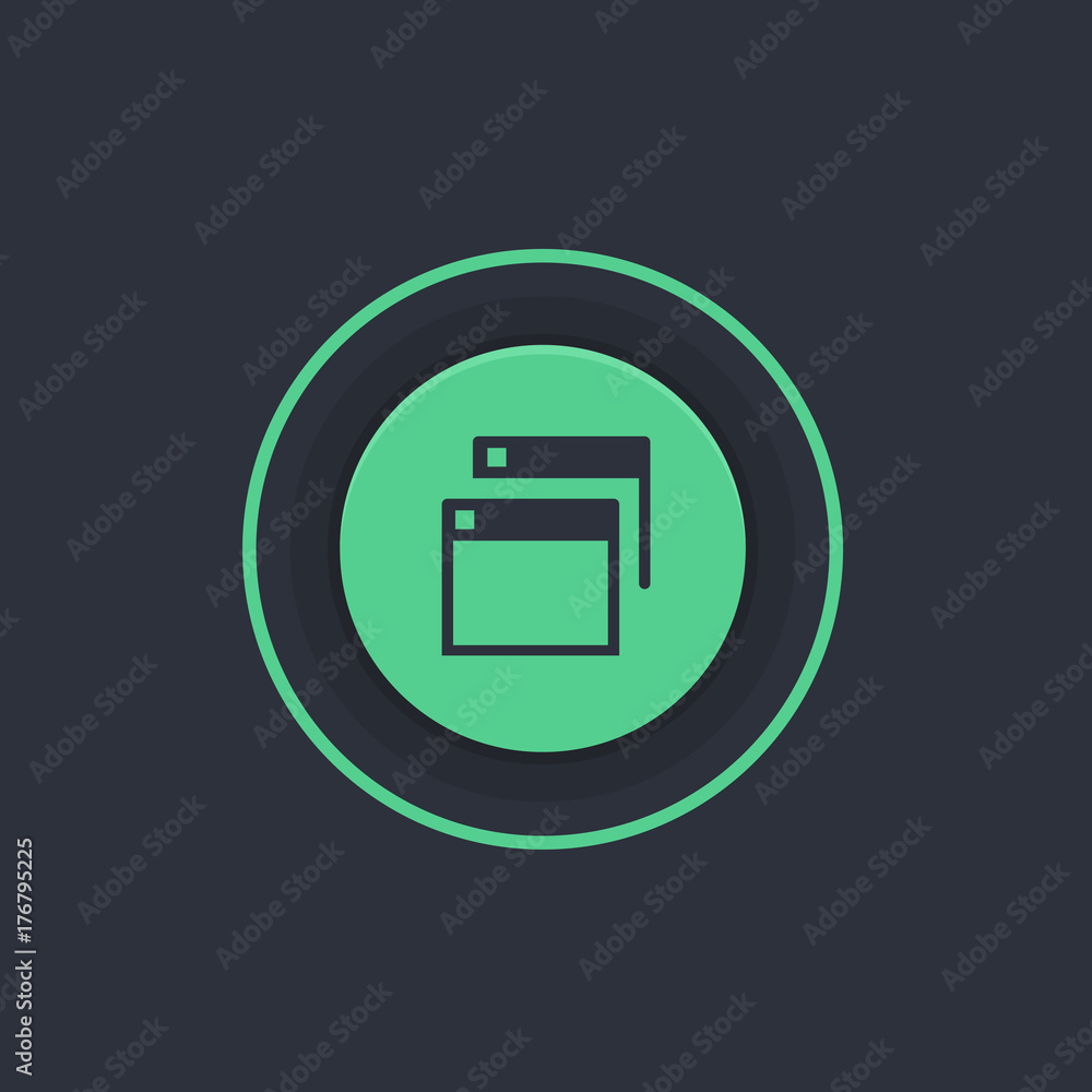 Modern Circle App Button Modern Circle App Button
