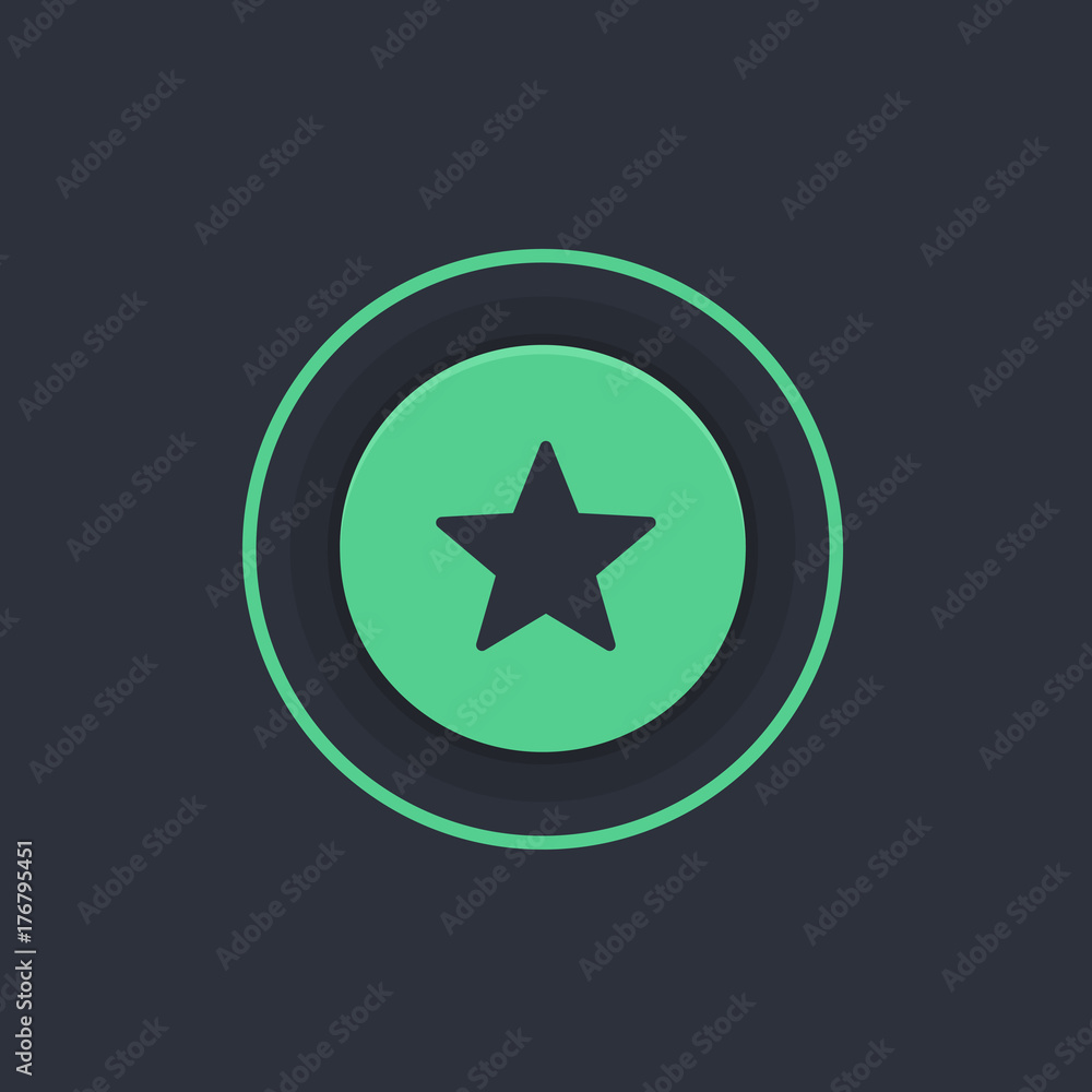 Modern Circle App Button Modern Circle App Button