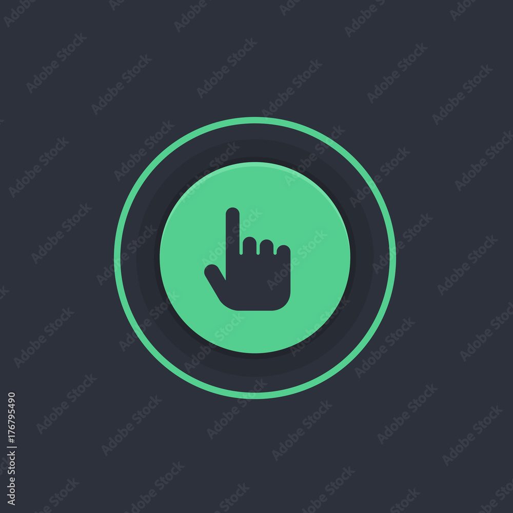 Modern Circle App Button Modern Circle App Button
