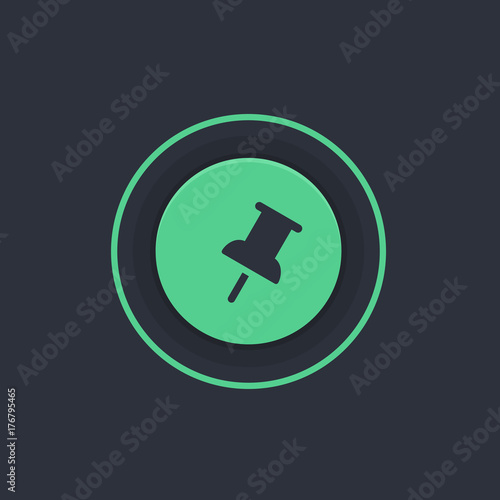 Modern Circle App Button
