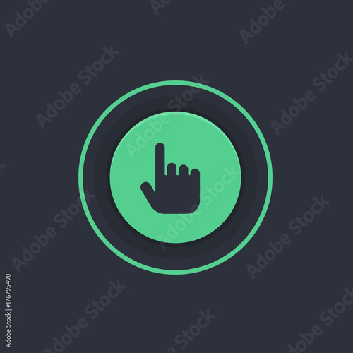 Modern Circle App Button